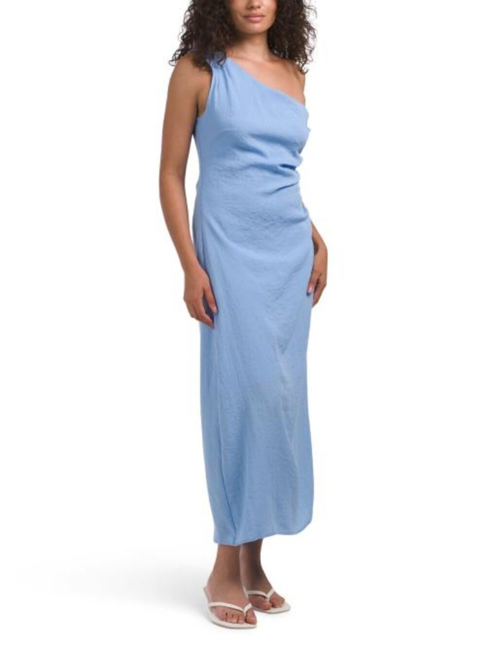 SAM EDELMAN One Shoulder Draped Maxi Dress